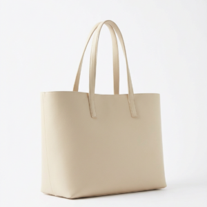 NO LOGO Oatmeal White Tote