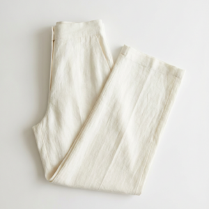 NO LOGO Minimalist Cream Pants