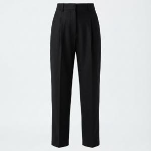 NO LOGO Minimalist Black Pants