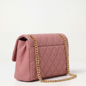 NO LOGO Rose Smoke Pink Chain Bag